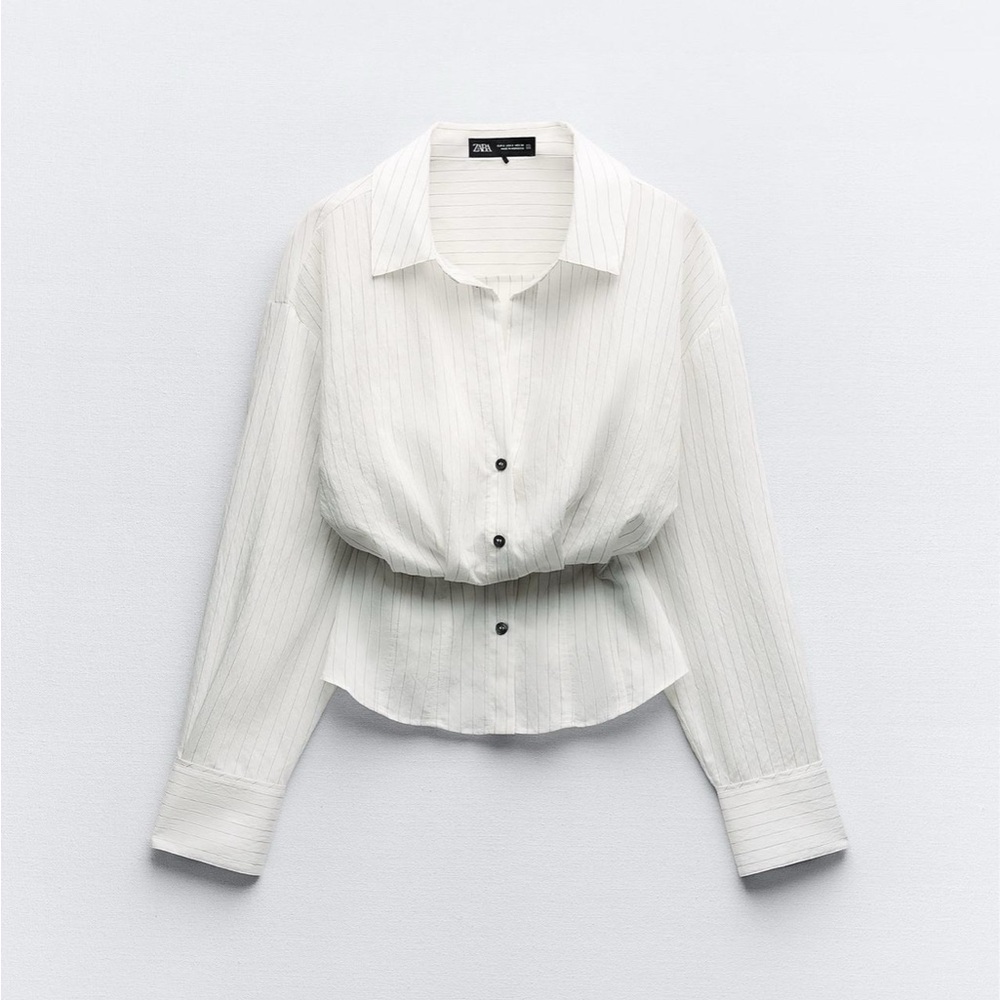 NWT Zara tailored striped shirt